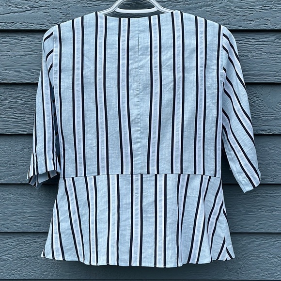 Zara Linen Blend Top - Picture 3 of 12